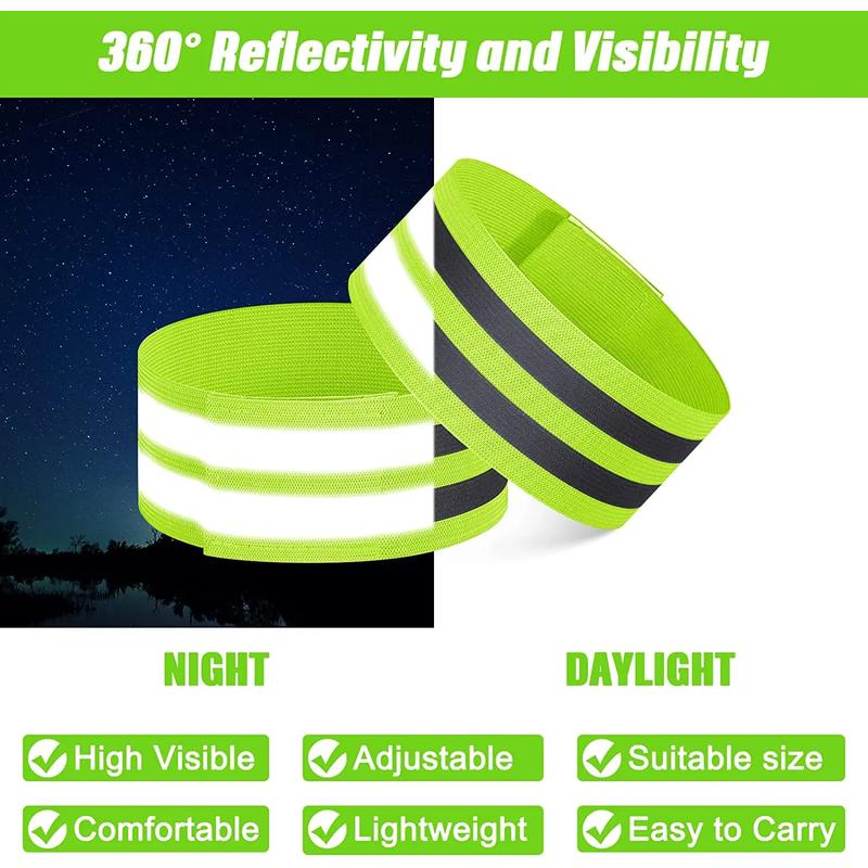 Enhance your safety with Adsports Reflective Armbands for Running and Cycling